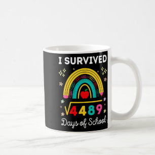 Mug J'ai survécu à la racine carrée 4489 67 jours de m