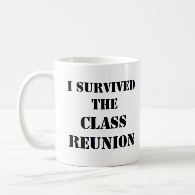 Mug j'ai survécu à la réunion de classe (Gauche)