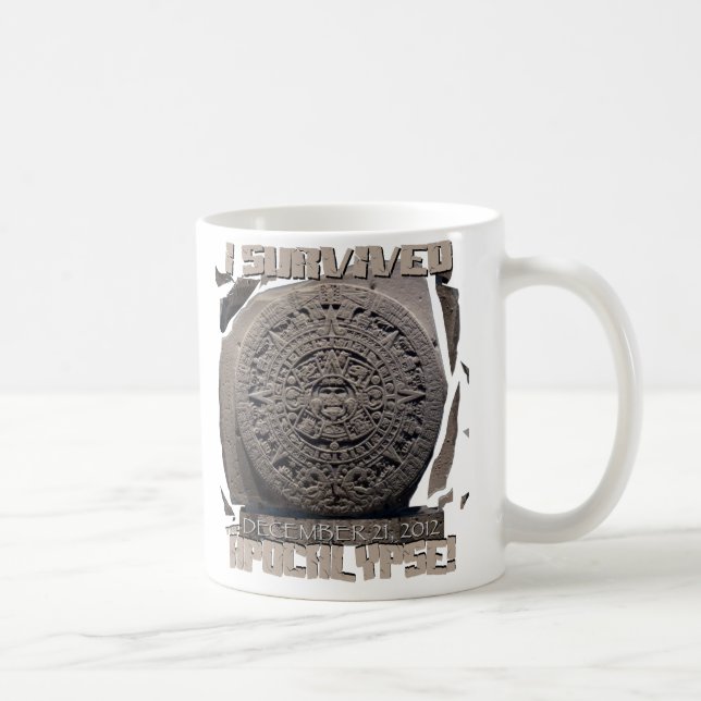 Mug J'AI SURVÉCU À L'Apocalypse de 2012 (Droite)