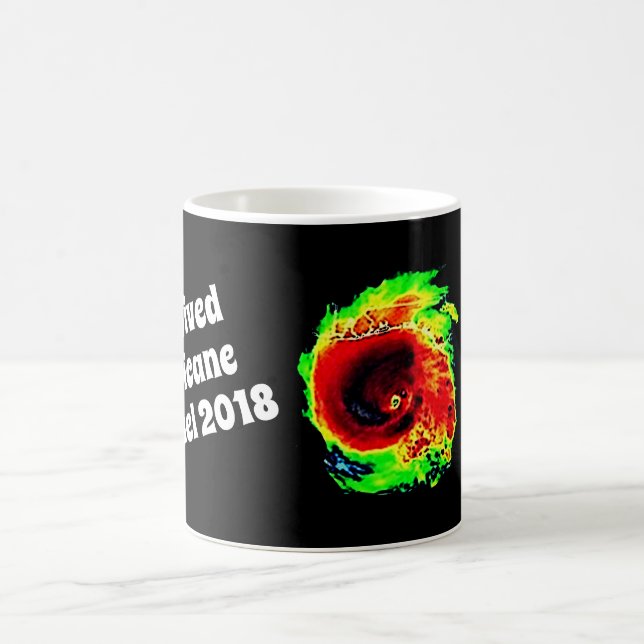 Mug "J'ai survécu à Michael 2018" et à radar d'ouragan (Centre)