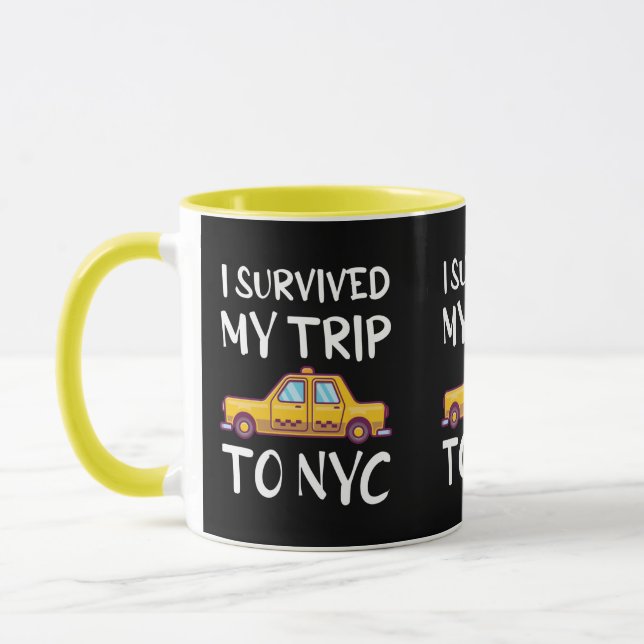 Mug J'Ai Survécu À Mon Voyage À New York (Gauche)