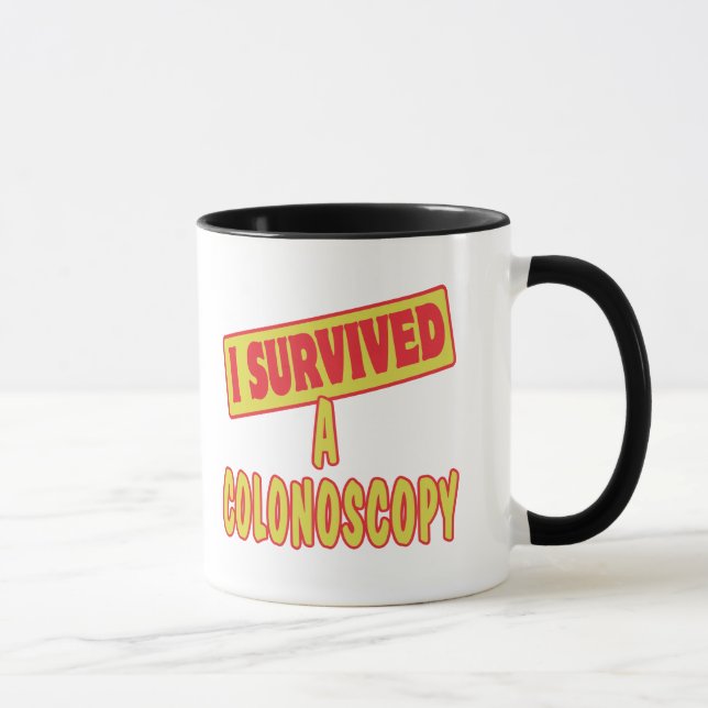 MUG J'AI SURVÉCU À UNE COLONOSCOPIE (Droite)