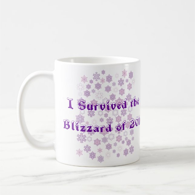 Mug J'ai survécu au Blizzard de 2011 (Gauche)