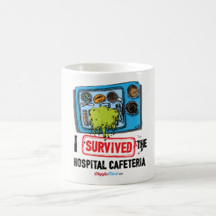 Mug J'ai survécu au cafétéria d'hôpital