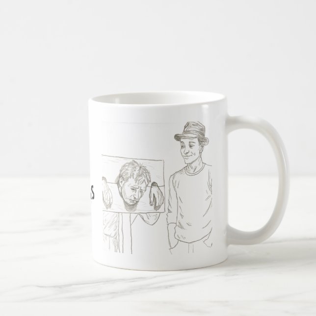 Mug J'ai survécu avec du café et des liens traumatisme (Droite)