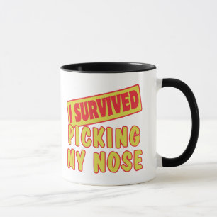 MUG J'AI SURVÉCU DE CHERCHER MON NEZ