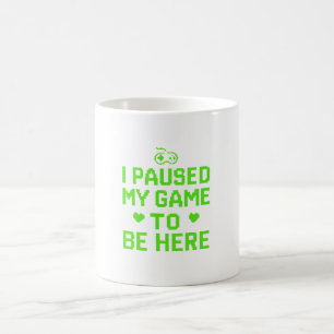 Mug J'Ai Suspendu Mon Jeu Neon Pixel Art