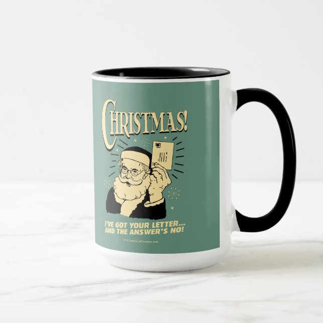 Mug J'Ai Ta Lettre.. La réponse est non (Droite)