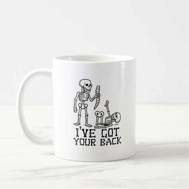 Mug J'ai ton dos Squelettes d'Halloween (Gauche)