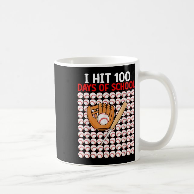 Mug J'Ai Touché 100 Jours De Bat-Bat De Baseball Scola (Droite)