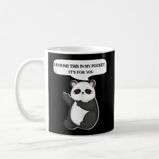 Mug J'Ai Trouvé Ça Dans Ma Pocket Panda Middle Finger