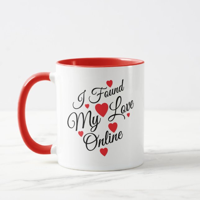 Mug J'Ai Trouvé Mon Amour En Ligne (Gauche)
