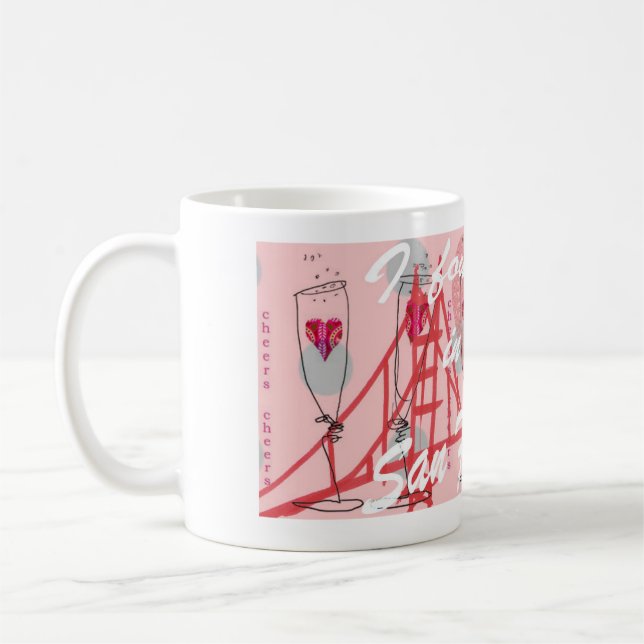 Mug J'ai trouvé mon coeur à San Francisco (Gauche)