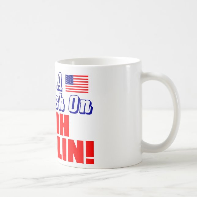 Mug J'ai un écrasement sur Sarah Palin ! (Droite)