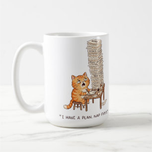 Mug J'ai un plan : faire une sieste en premier Ca drôl