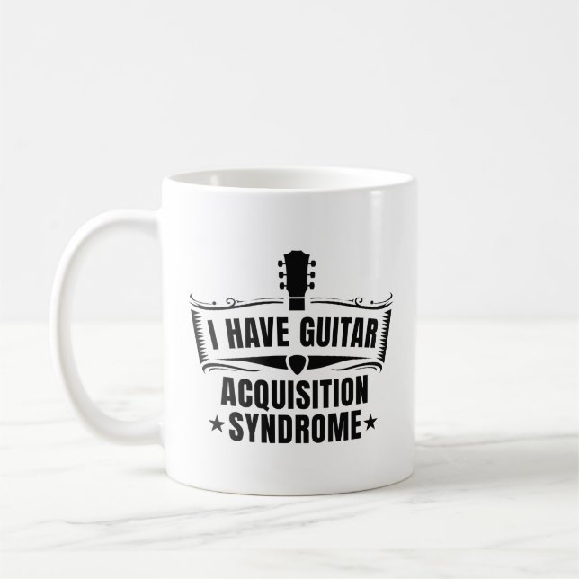 Mug J'Ai Un Syndrome D'Acquisition De Guitare (Gauche)