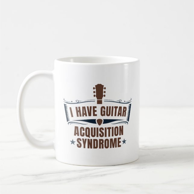 Mug J'Ai Un Syndrome D'Acquisition De Guitare (Gauche)