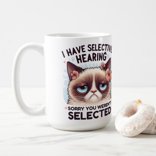 Mug J'ai une audition sélective Cadeau pour amateur de (Avec donut)