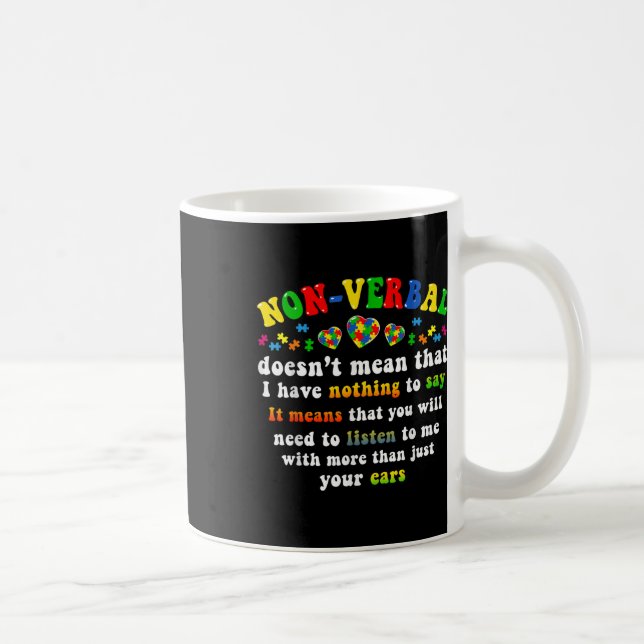 Mug J'Ai Une Pièce De Puzzle De Sensibilisation sur l' (Droite)