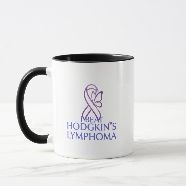 Mug J'ai vaincu le lymphome de Hodgkin (Gauche)