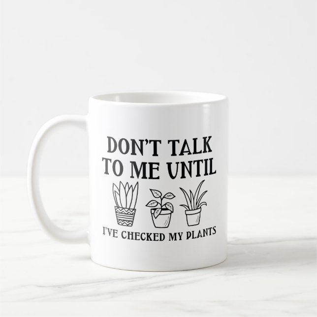 Mug J'ai vérifié mes plantes (Gauche)