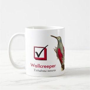 Mug J'ai vu la case à cocher du Birder de Wallcreeper