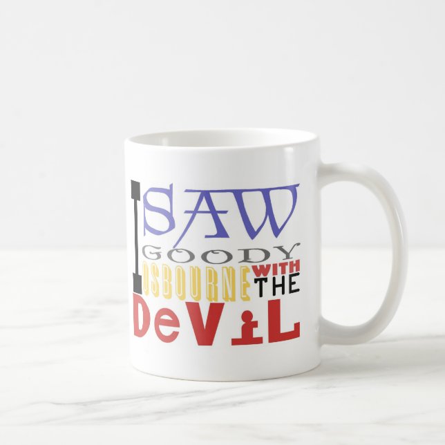Mug J'ai vu la sucrerie Osbourne avec le diable (Droite)