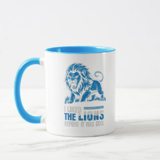 Mug J'aimais les Lions avant que ce soit des Lions sal