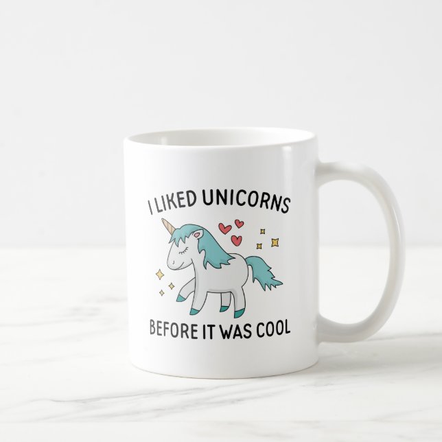 Mug J'Aimais Les Unicornes (Droite)