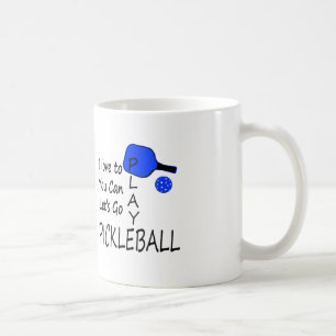 Mug j'aime à vous peux laisse aller bleu de picklebal