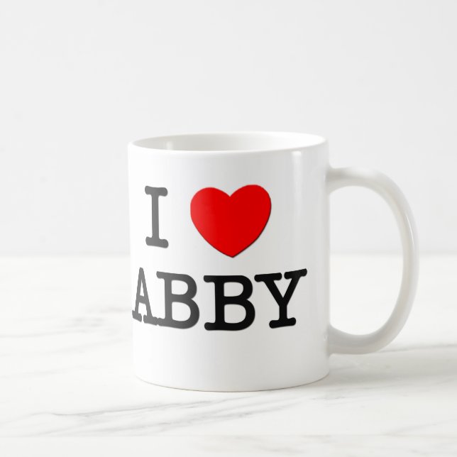 Mug J'aime Abby (Droite)