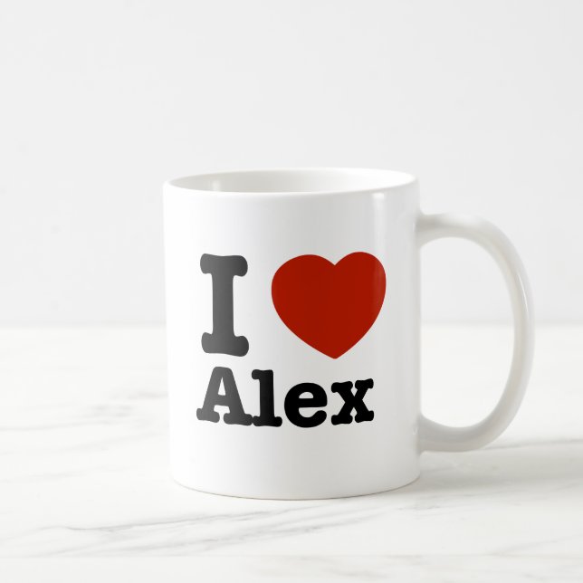 Mug J'aime Alex (Droite)
