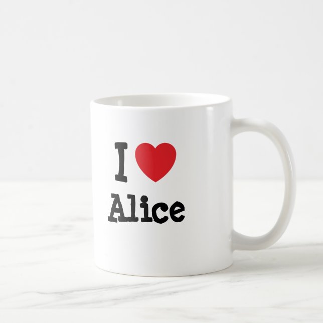 Mug J'aime Alice coeur T-Shirt (Droite)