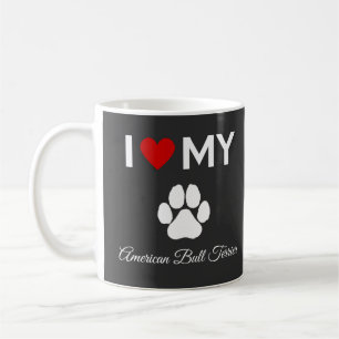 Mug J'aime American Bull Terrier chien texte personnal