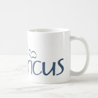 Mug J'aime Americus avec des coeurs