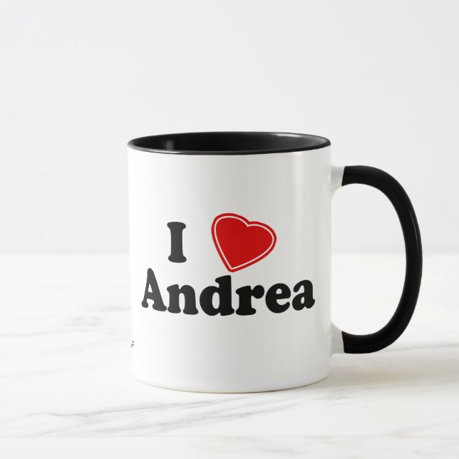 Mug J'aime Andrea (Droite)