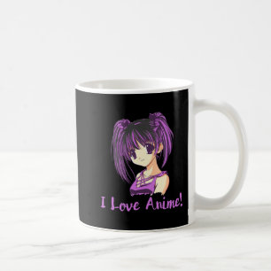 Mug J'Aime Anime ! Anime Girl otaku Manga