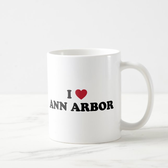Mug J'aime Ann Arbor Michigan (Droite)