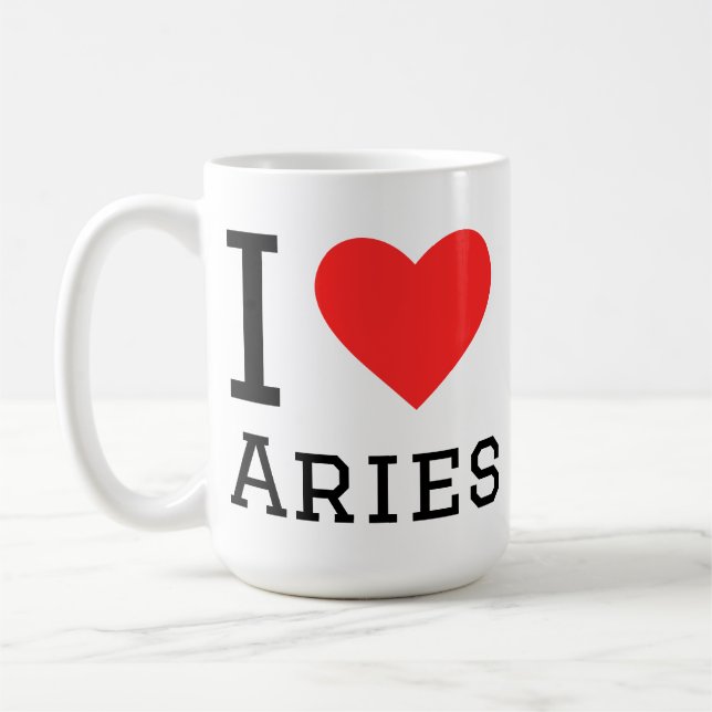 Mug J'aime aries (Gauche)