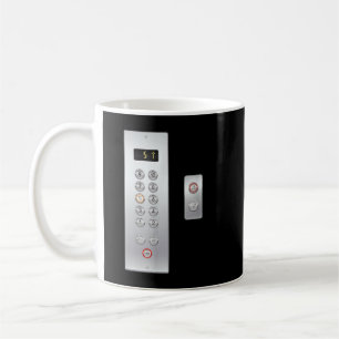 Mug J'aime Ascenseur Boutons d'ascenseur mignonnes Clo
