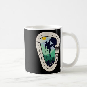 Mug J'aime avoir un mousqueton d'escalade de montagne 