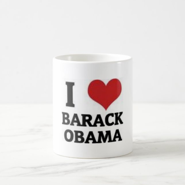 Mug J'aime Barack Obama (Centre)