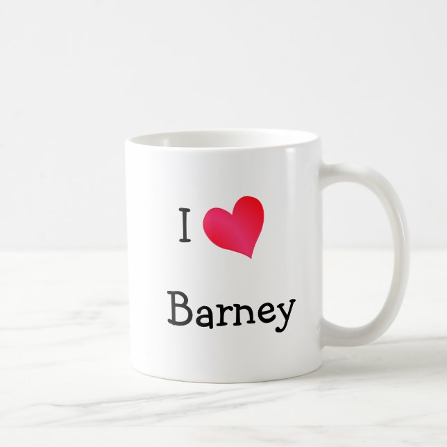 Mug J'aime Barney (Droite)