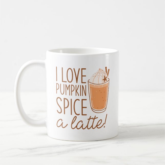 Mug J'aime beaucoup le latte aux épices de citrouille (Gauche)
