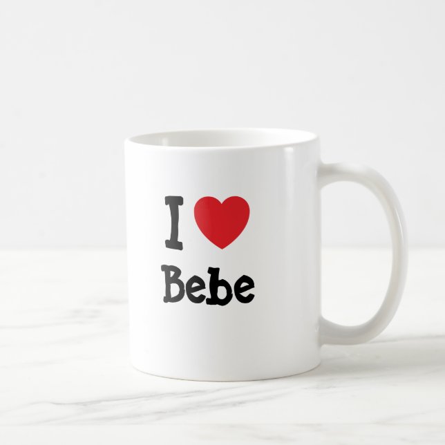 Mug J'aime Bebe heart T-Shirt (Droite)