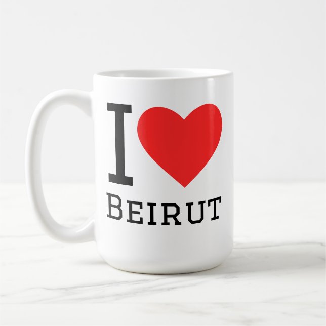 Mug J'aime Beyrouth  (Gauche)