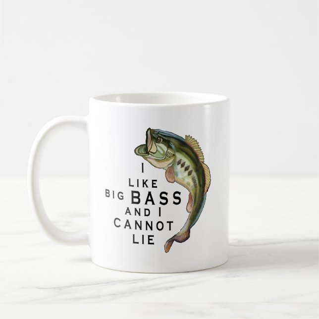 Mug J'aime Big BASS Funny Fishing (Gauche)