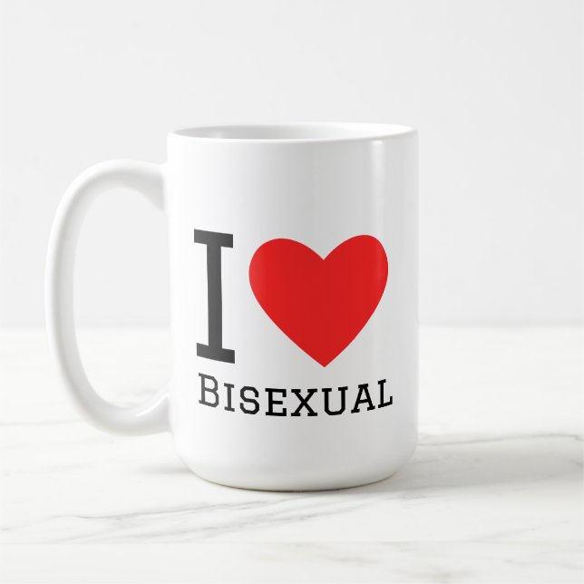 Mug J'aime bisexuel (Gauche)