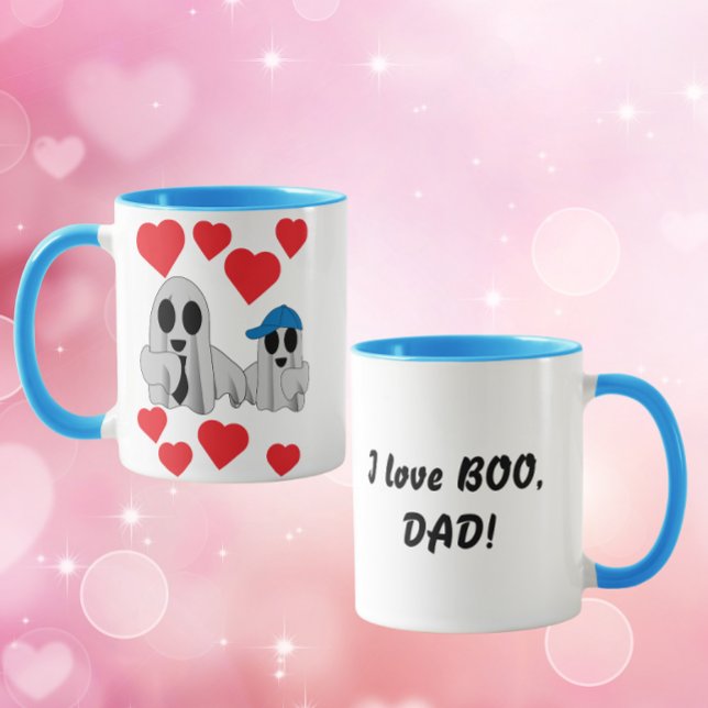 Mug J'aime BOO Papa (de Fils) (Créateur téléchargé)