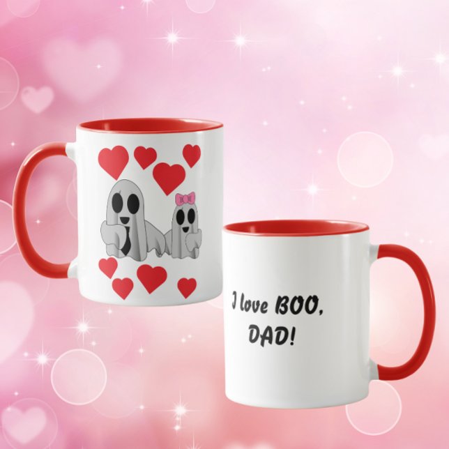 Mug J'aime BOO Papa (de la part de la fille) (Créateur téléchargé)